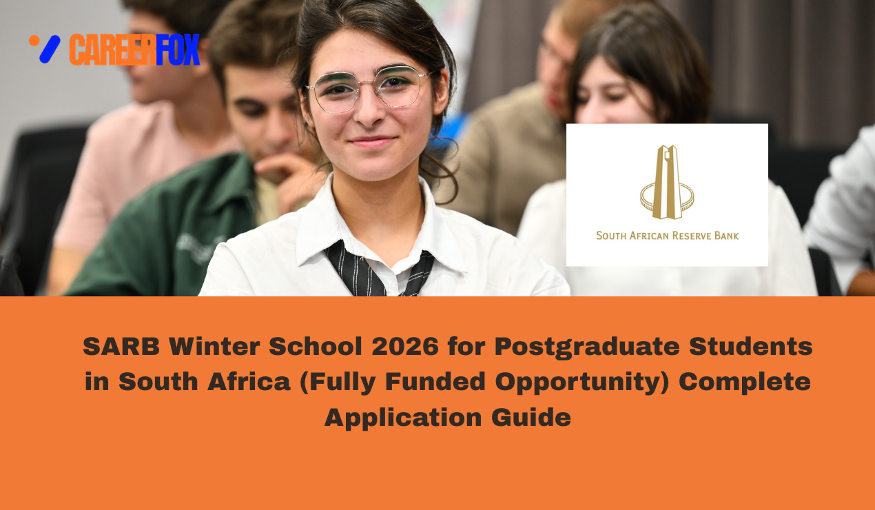 This image is an advertisement for a fully funded opportunity for postgraduate students in South Africa.
