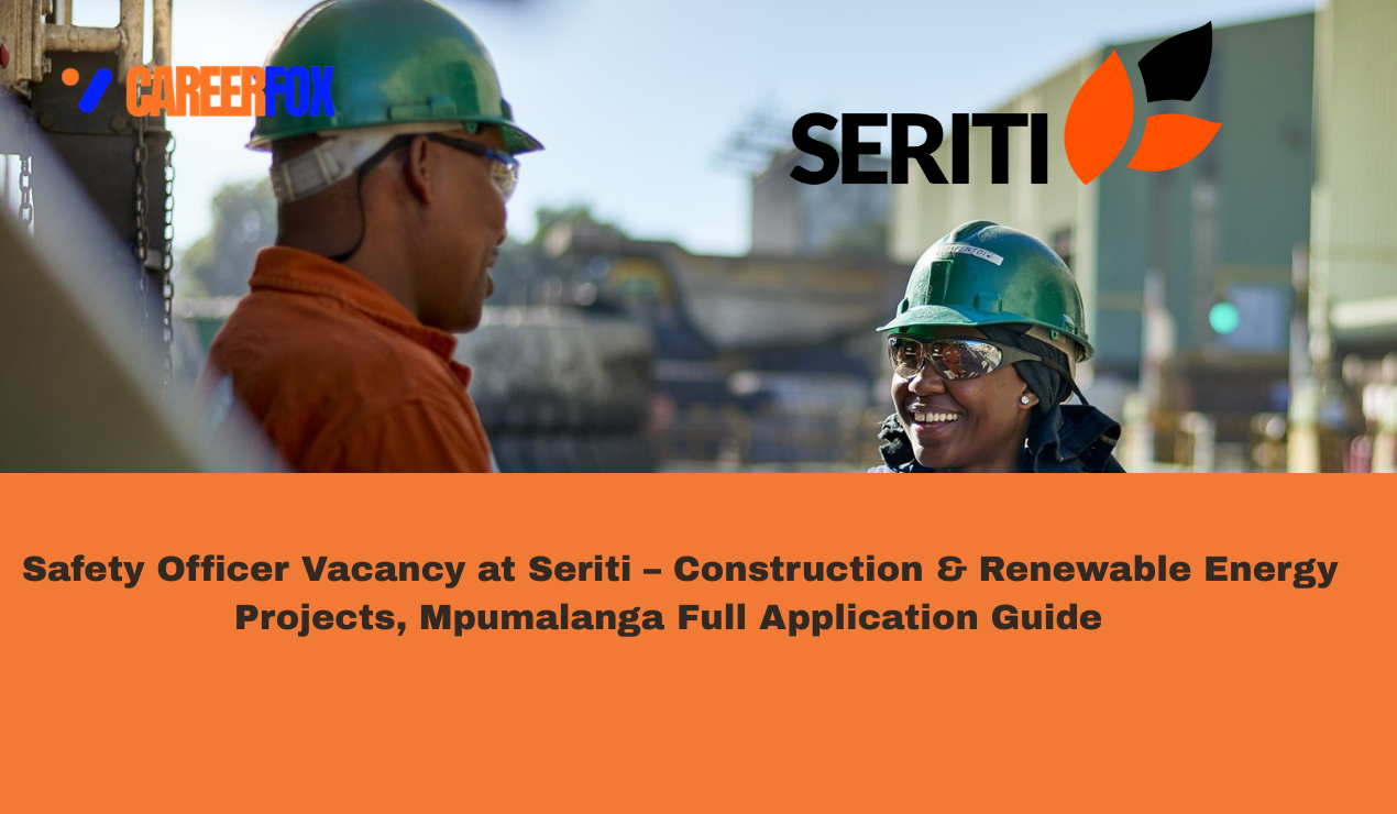 Safety Officer vacancy at Seriti